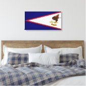 Fahne Amerikanisch-Samoas Leinwanddruck (Insitu (Schlafzimmer))
