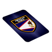 Fahne Amerikanisch-Samoas Magnet (Rechte Seite)