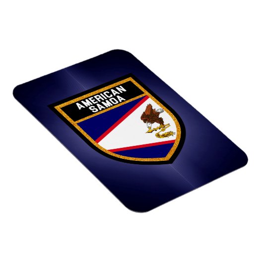 Fahne Amerikanisch-Samoas Magnet (Rechte Seite)