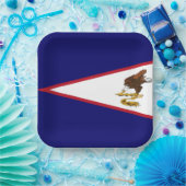 Fahne Amerikanisch-Samoas Pappteller (Party)