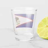 Fahne Amerikanisch-Samoas Schnapsglas (Rückseite)