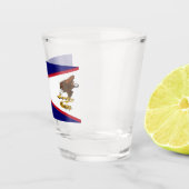Fahne Amerikanisch-Samoas Schnapsglas (Rechts)
