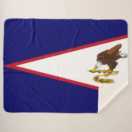 Fahne Amerikanisch-Samoas Sherpadecke