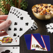 Fahne Amerikanisch-Samoas Spielkarten (In Situ)
