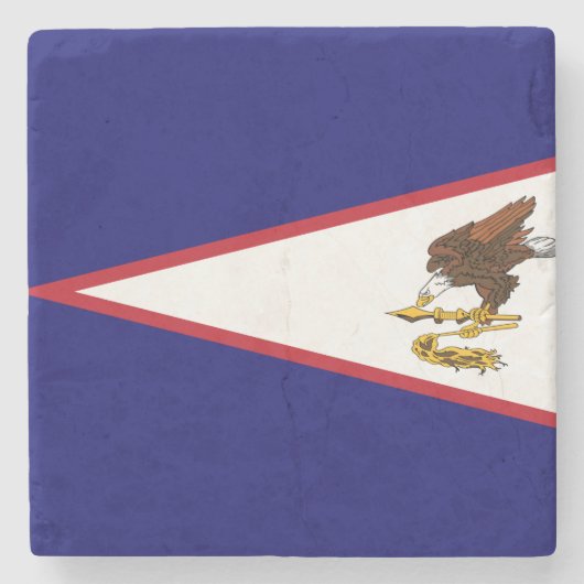 Fahne Amerikanisch-Samoas Steinuntersetzer (Vorderseite)