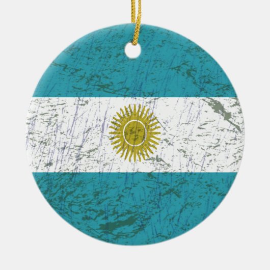 Fahne Argentiniens Keramik Ornament (Vorne)