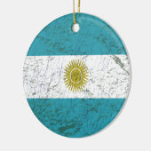 Fahne Argentiniens Keramik Ornament (Links)
