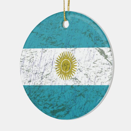 Fahne Argentiniens Keramik Ornament (Links)