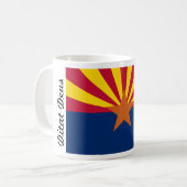 Fahne Arizona Ditat Deus God Enriches Tasse (Vorderseite Links)