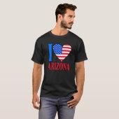Fahne Arizona T-Shirt (Vorne ganz)