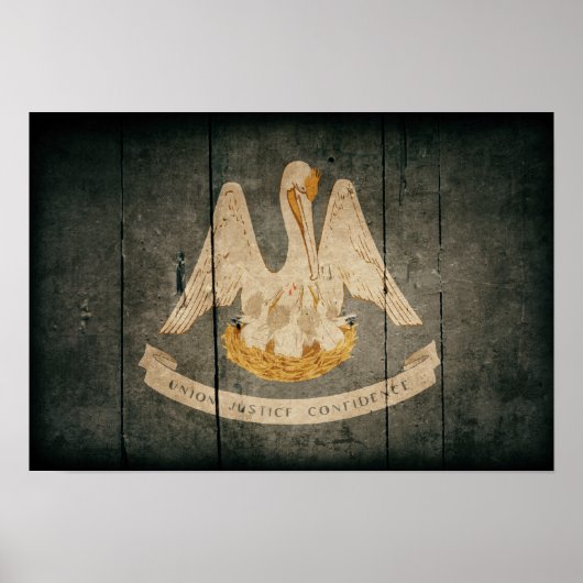 Fahne aus geraubtem Holz Poster (Vorne)