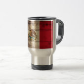 Fahne aus Holz und Mexiko Reisebecher (VorderseiteRechts)