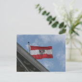 Fahne austria postkarte (Stehend Vorderseite)