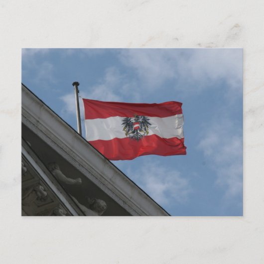 Fahne austria postkarte (Vorderseite)