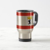 Fahne Berlin Travel Mug Reisebecher (VorderseiteRechts)
