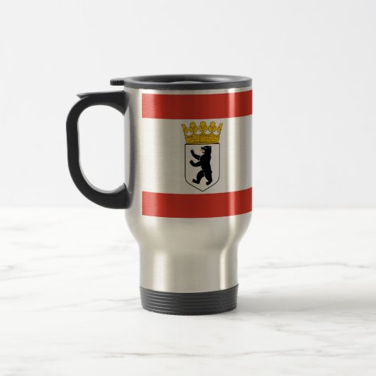 Fahne Berlin Travel Mug Reisebecher (Links)
