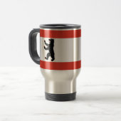 Fahne Berlin Travel Mug Reisebecher (Vorderseite Links)