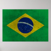 Fahne Brasiliens ,(Alter Stil) Poster (Vorne)