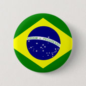 Fahne Brasiliens Button (Vorderseite)