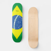 Fahne Brasiliens Skateboard (Vorderseite)