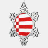Fahne Bremen Snowflake Weihnachtsschmuck Zwiebeln Schneeflocken Zinn-Ornament (Rechts)