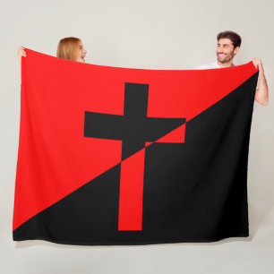 Fahne christlicher Sozialismus & Anarchismus (Befr Fleecedecke