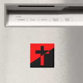 Fahne christlicher Sozialismus & Anarchismus (Befr Magnet (In Situ (Geschirrspüler))