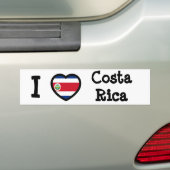 Fahne Costa Rica Autoaufkleber (Auf Auto)