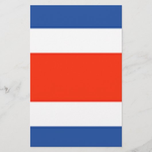 Fahne Costa Rica Briefpapier (Vorderseite)