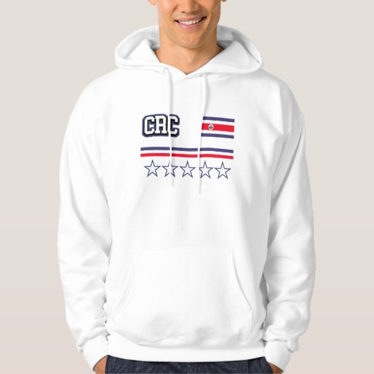 Fahne Costa Rica Hoodie (Vorderseite)