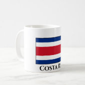 Fahne Costa Rica Kaffeetasse (Vorderseite Links)