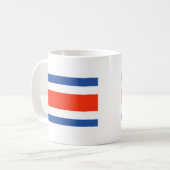 Fahne Costa Rica Kaffeetasse (Vorderseite Links)