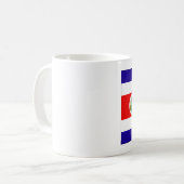 Fahne Costa Rica Kaffeetasse (Vorderseite Links)