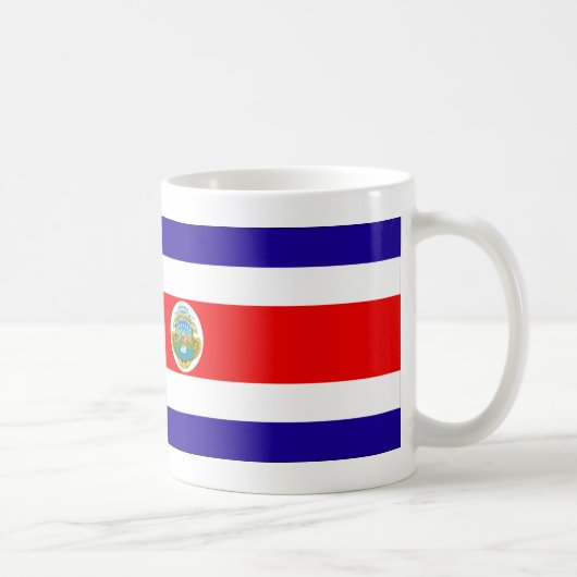 Fahne Costa Rica Kaffeetasse (Rechts)