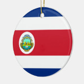 Fahne Costa Rica Keramikornament (Links)