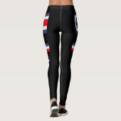 Fahne Costa Rica Leggings (Rückseite)