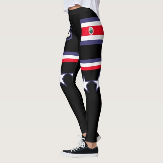 Fahne Costa Rica Leggings (Links)