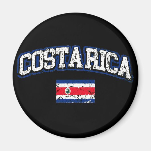 Fahne Costa Rica Magnet (Vorne)
