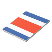 Fahne Costa Rica Notizblock (Rotiert)