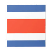 Fahne Costa Rica Notizblock (Vorderseite)