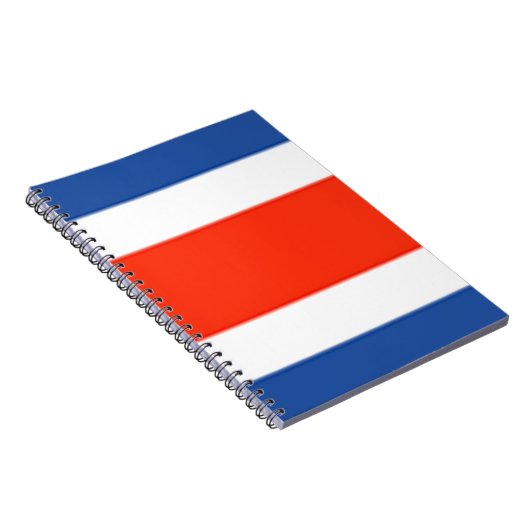 Fahne Costa Rica Notizblock (Rechte Seite)