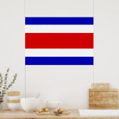 Fahne Costa Rica Poster (Küche)