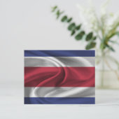 Fahne Costa Rica Postkarte (Stehend Vorderseite)