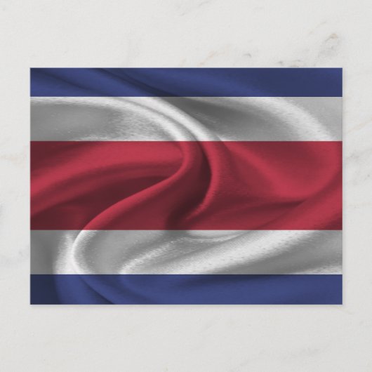 Fahne Costa Rica Postkarte (Vorderseite)