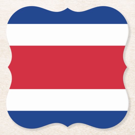 Fahne Costa Rica Untersetzer (Vorderseite)