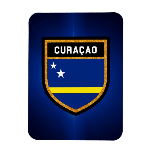 Fahne Curaçao Magnet (Vertikal)