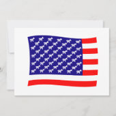 Fahne demokratischer US Flagge (Vorderseite)