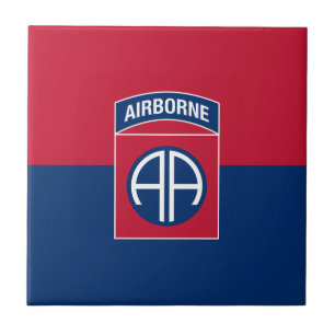 Fahne der 82. Luftlandedivision Militärveteran Fliese