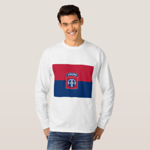 Fahne der 82. Luftlandedivision Militärveteran T-Shirt