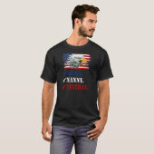 Fahne der amerikanischen Adlerfahne "Women First M T-Shirt (Vorne ganz)